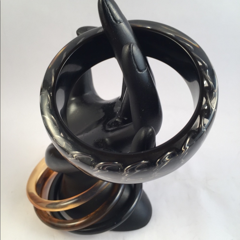 Bangle Fun! Four Resin Bangle Bracelets - image 2